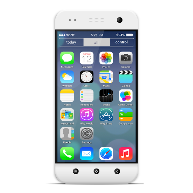 iOS theme for Android devices