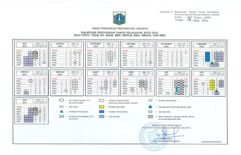 Kalender Pendidikan TP. 2020/2021 DKI Jakarta