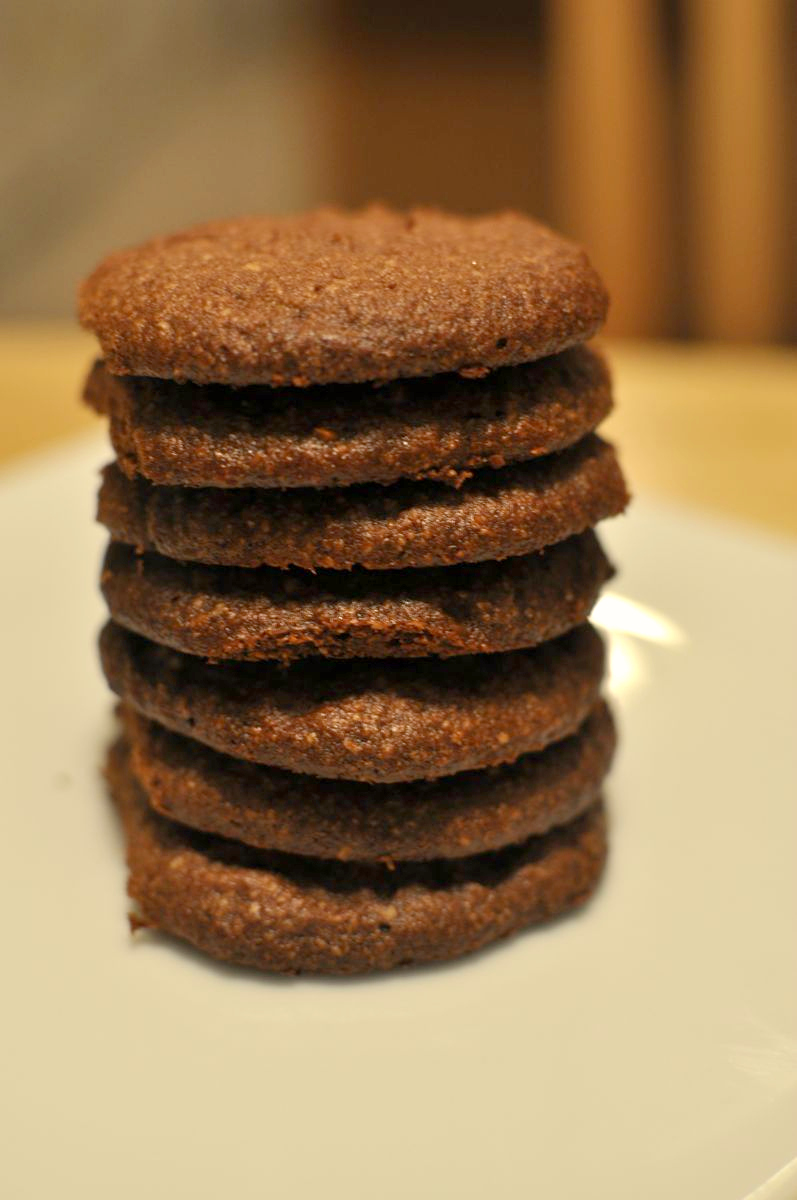 Wringing Out My Sponge Chocolate Shortbread Cookies (sugar free