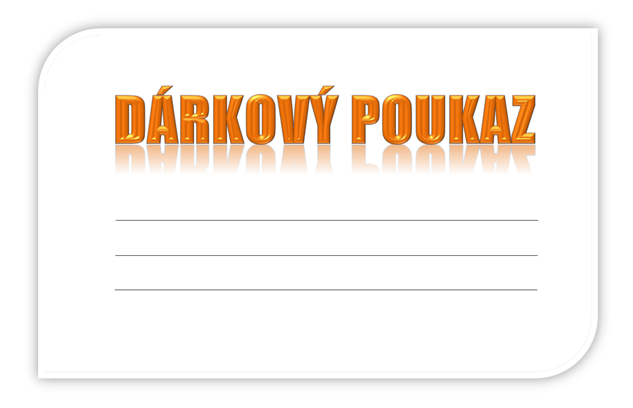 Dárkové poukazy a certifikáty - vzor a šablona k vytisknutí a stažení