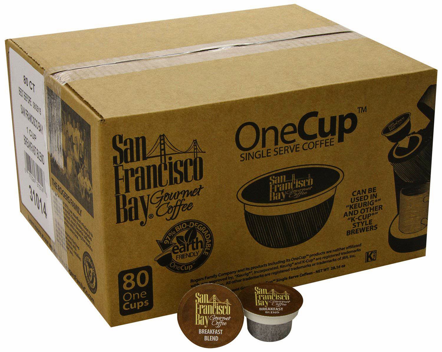Cheapest San Francisco Bay Coffee, Breakfast Blend, 80 OneCup ...