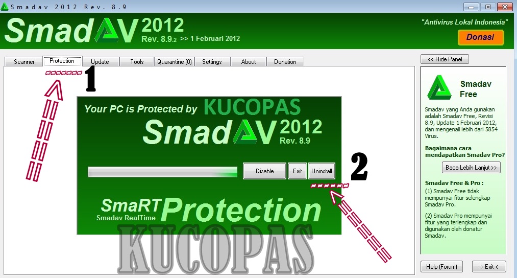 cara hapus atau uninstal anti virus smadav kucopas cara hapus atau uninstal anti virus smadav kucopas