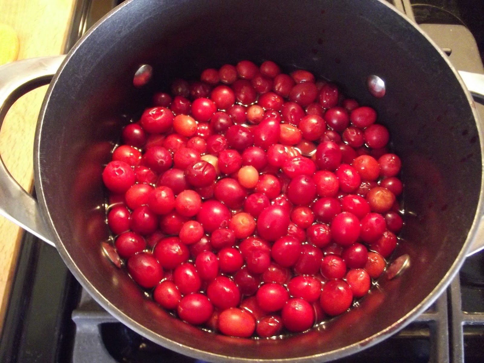 The Old Granite Step Drying your own cranberries.