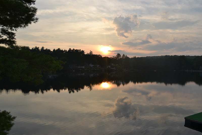 Lily & Emma Visit Maine The Cabin on Barkers Pond