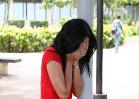 A woman who is depressed with her life. A woman who is depressed with her life.