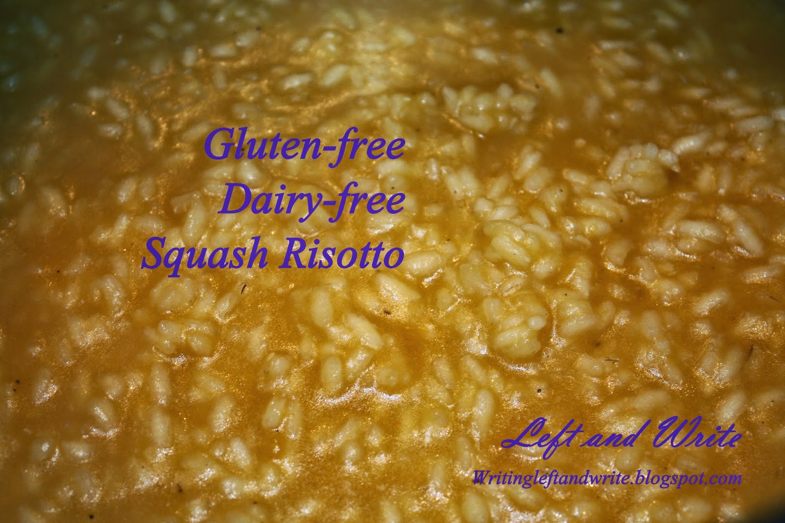 Left and Write GlutenFree DairyFree Squash Risotto