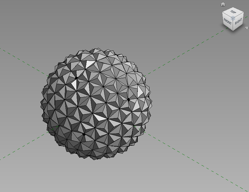 TheDevilizInTheDetail Geodesic Spheres in Revit Adaptive Families