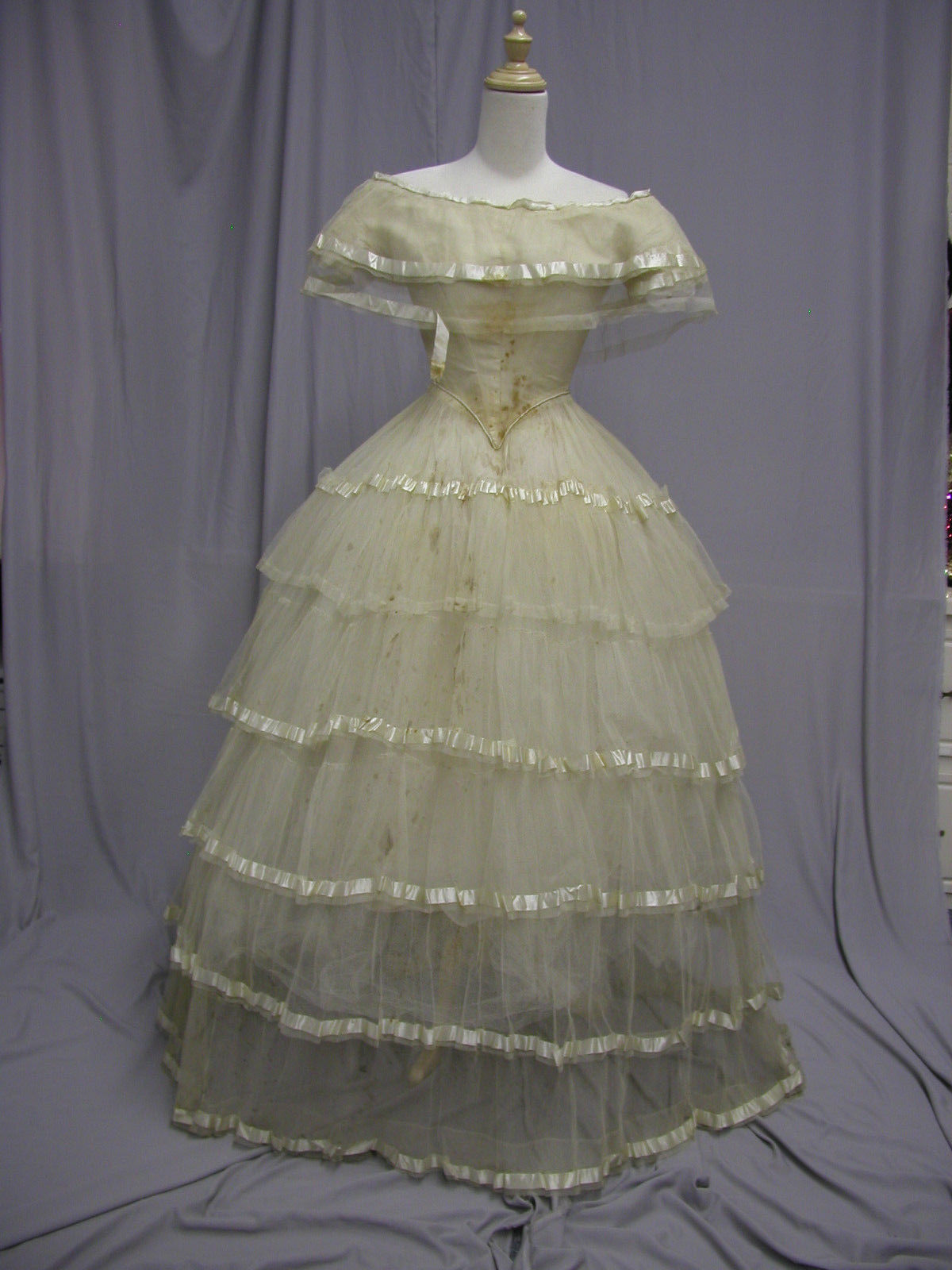1850s ball gown