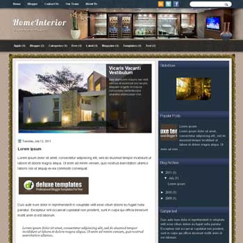 HomeInterior blogger template. template blogspot magazine style. download template home interior blogger template