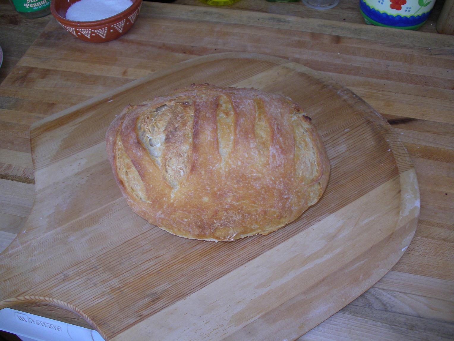 Nails and Sawdust No Knead Bread