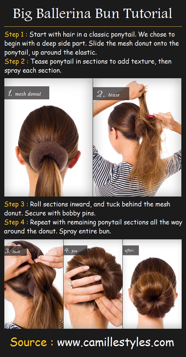 Big Ballerina Bun Tutorial Pinterest Tutorials