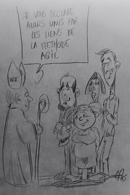 Petit compte rendu de l'animation de dessins satiriques en direct pour le Séminaires des SI de SNCF France et du Transilien. Il y avait d'autres dessins, mais je n'ai pas eu le temps de tous les photographier. En tout, un peu plus de 45 croquis en 7h de temps. Un bon moment de stress pour trouver les idées qui font mouche. Guillaume Néel©