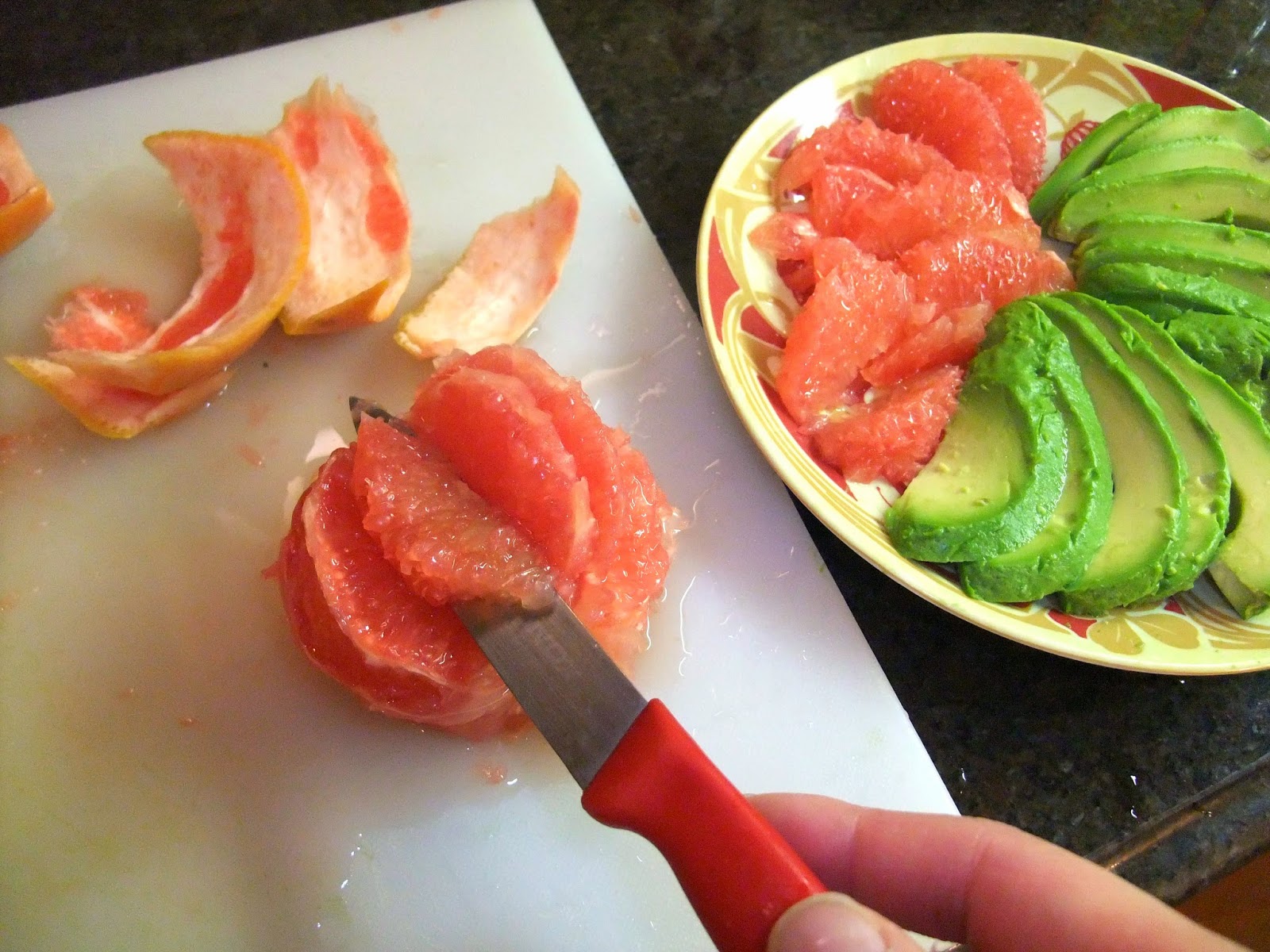 Susan's SavourIt! 52New Foods... Avocado and Grapefruit with Onions...