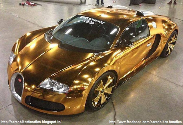 Car & Bike Fanatics: Gold plated Bugatti Veyron
