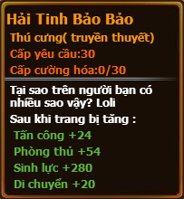 Chỉ số pet hải tinh bảo bảo gunbao Chỉ số pet hải tinh bảo bảo gunbao