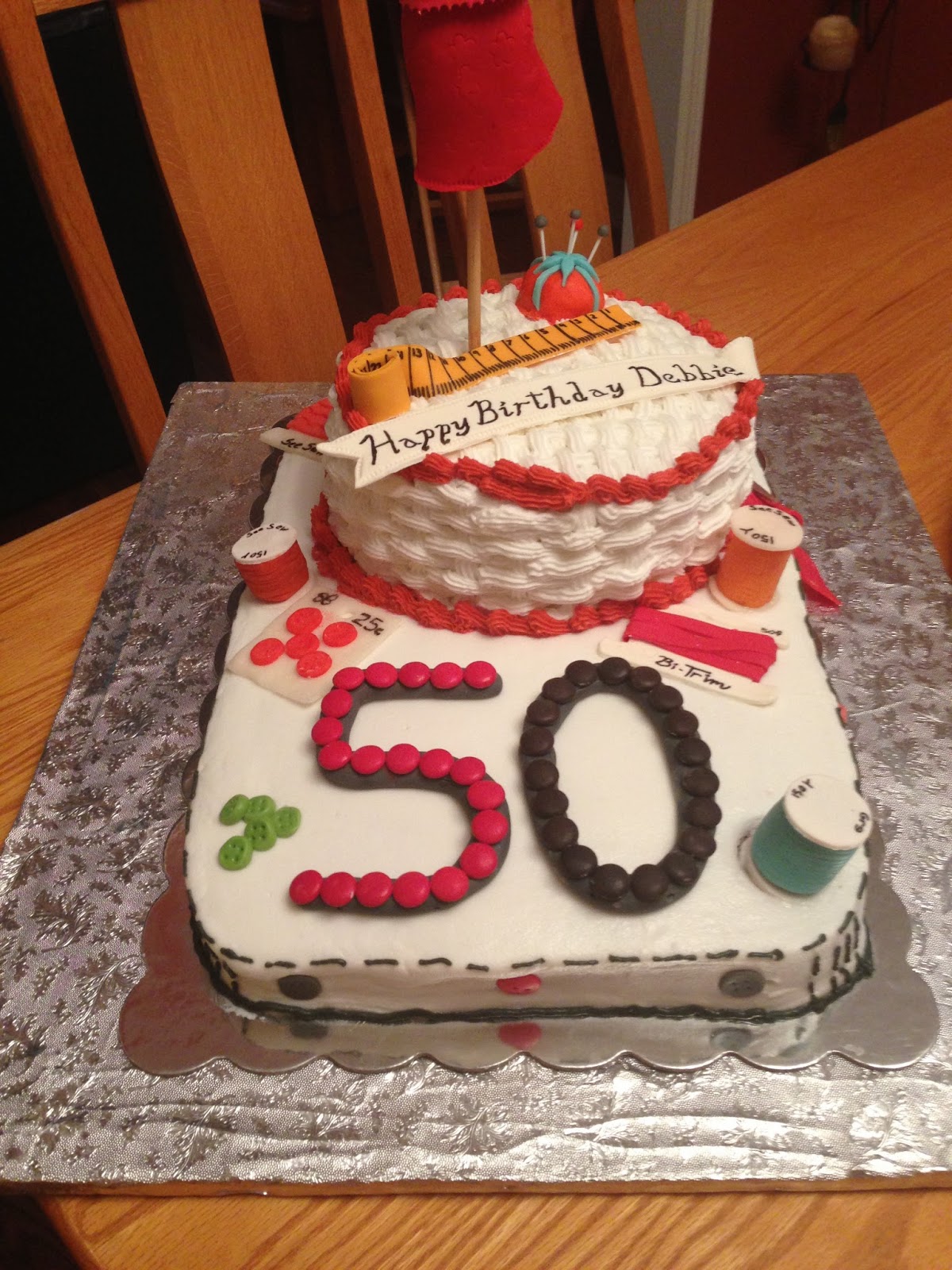 Sew Debbie: A Birthday Cake for a Sewing Enthusiast