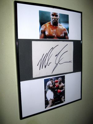 tyson mike undisputed former boxer heavyweight titles youngest wba autograph holds ibf champion wbc vip record win