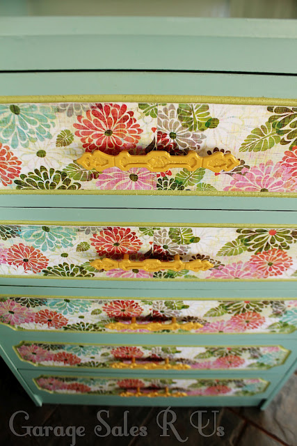 Nursery Progress: Lining Our Drawers With Paper & Mod Podge