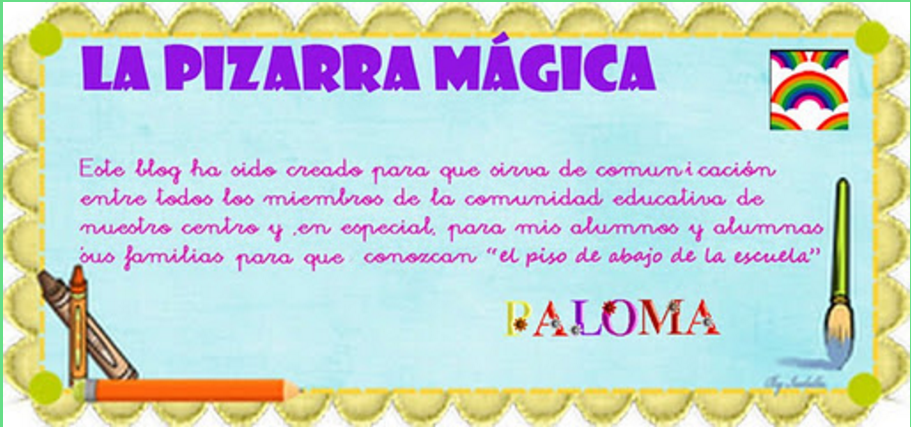Visita el blog de Paloma (Infantil)