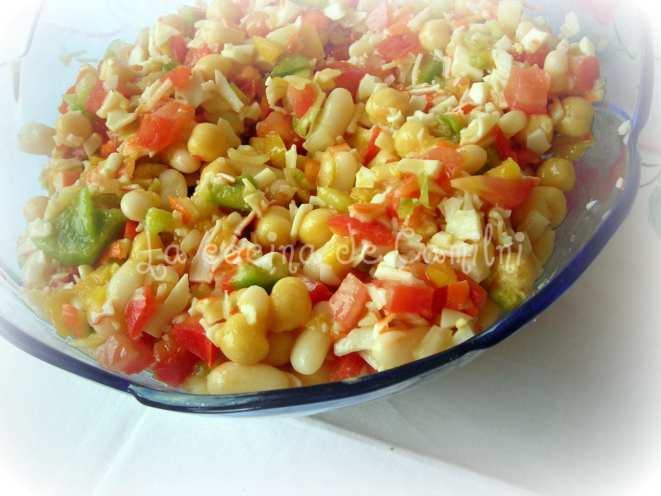 La cocina de Camilni Salpicón de legumbres con surimi