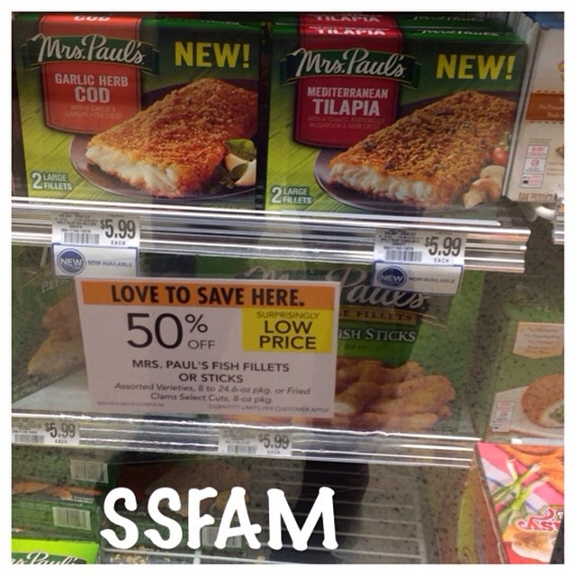 2.24 Mrs. Paul's Fish Fillet or Sticks Publix!