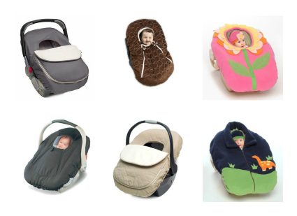 Infant Car Seat Cover Winter Pattern Infant Car Seat Cover Winter Pattern