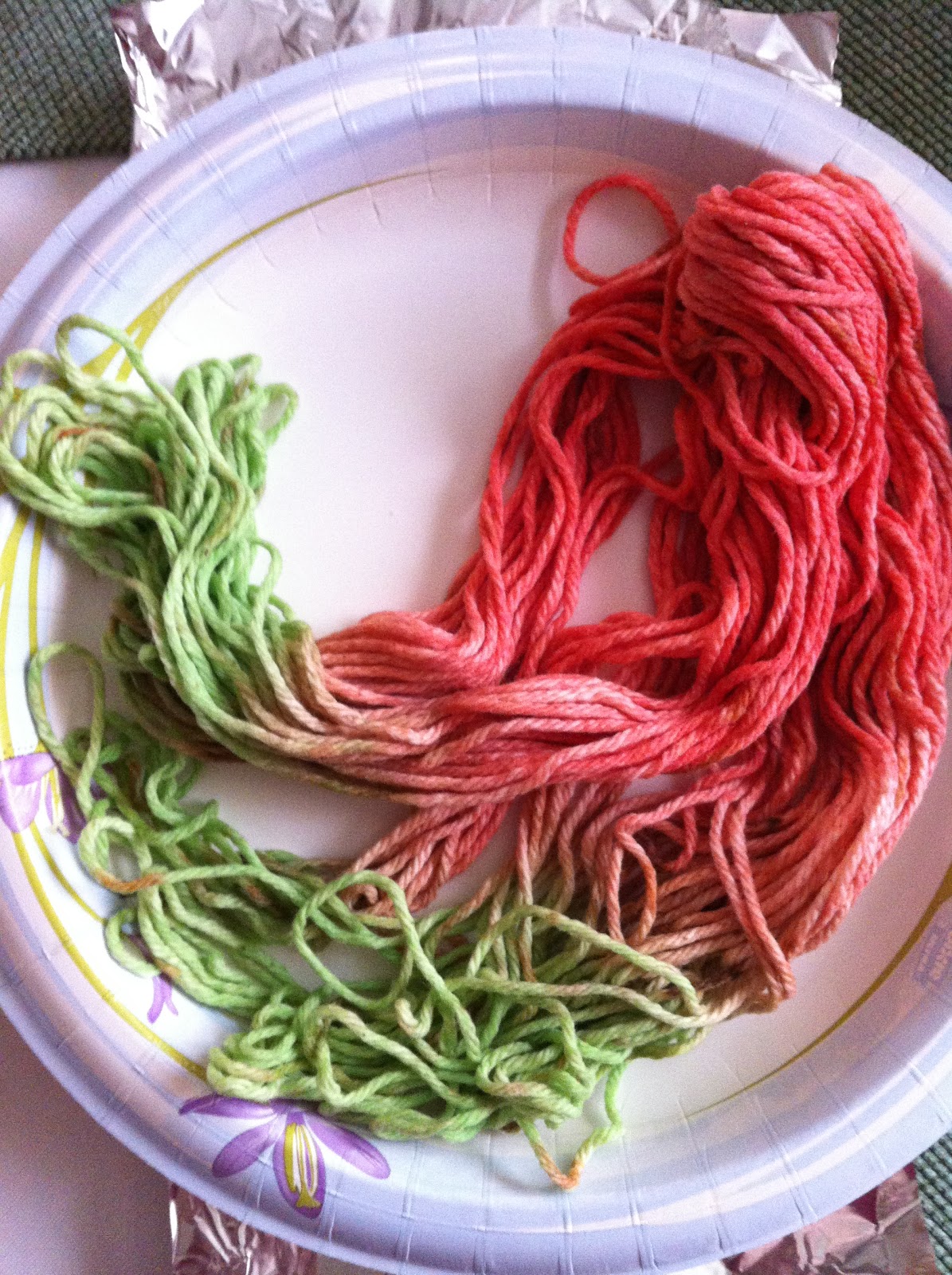 CC's Crafts Kool Aid Cotton Yarn Dyeing