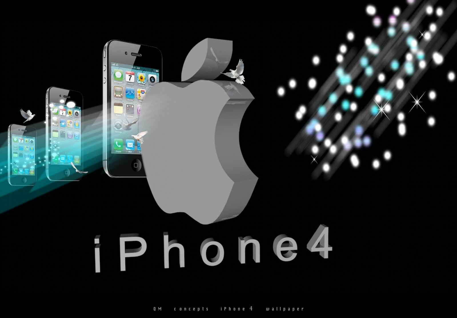 3D iPhone 4 wallpapers. | QM concepts ™