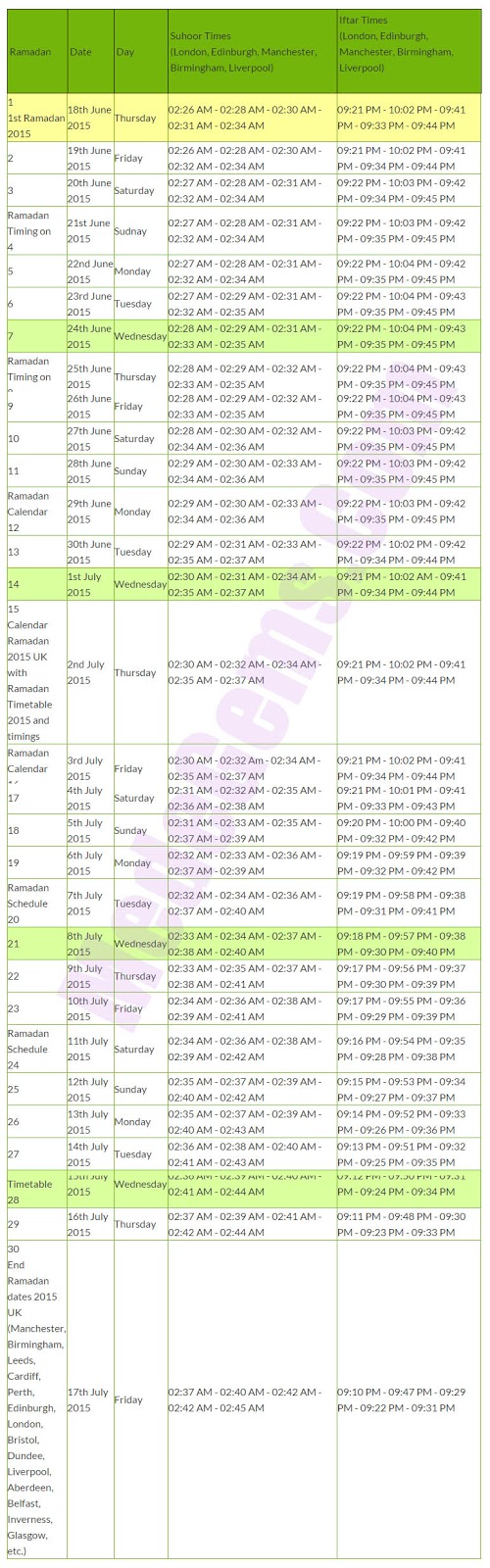 Ramadan Calendar 2015 UK Dates | Sehr-Iftr Timings For Ramzan Ramadan-2015-France-Calendar-Timings-Schedule-London-Edinburgh-Manchester-Birmingham-Liverpool