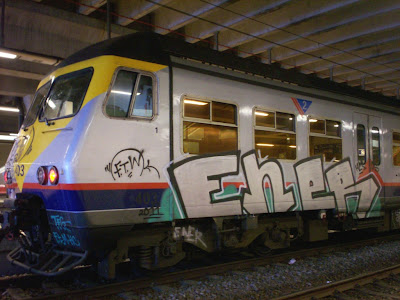 ener train graffiti