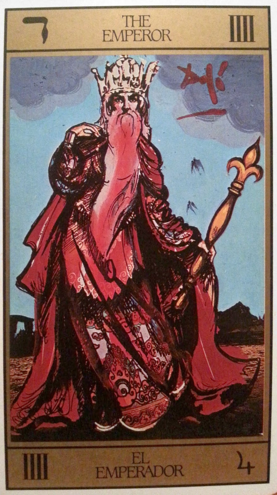 El Emperador- Tarot Dalí