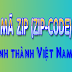 Danh sách mã bưu chính Zip Code, Postal Code của Việt Nam