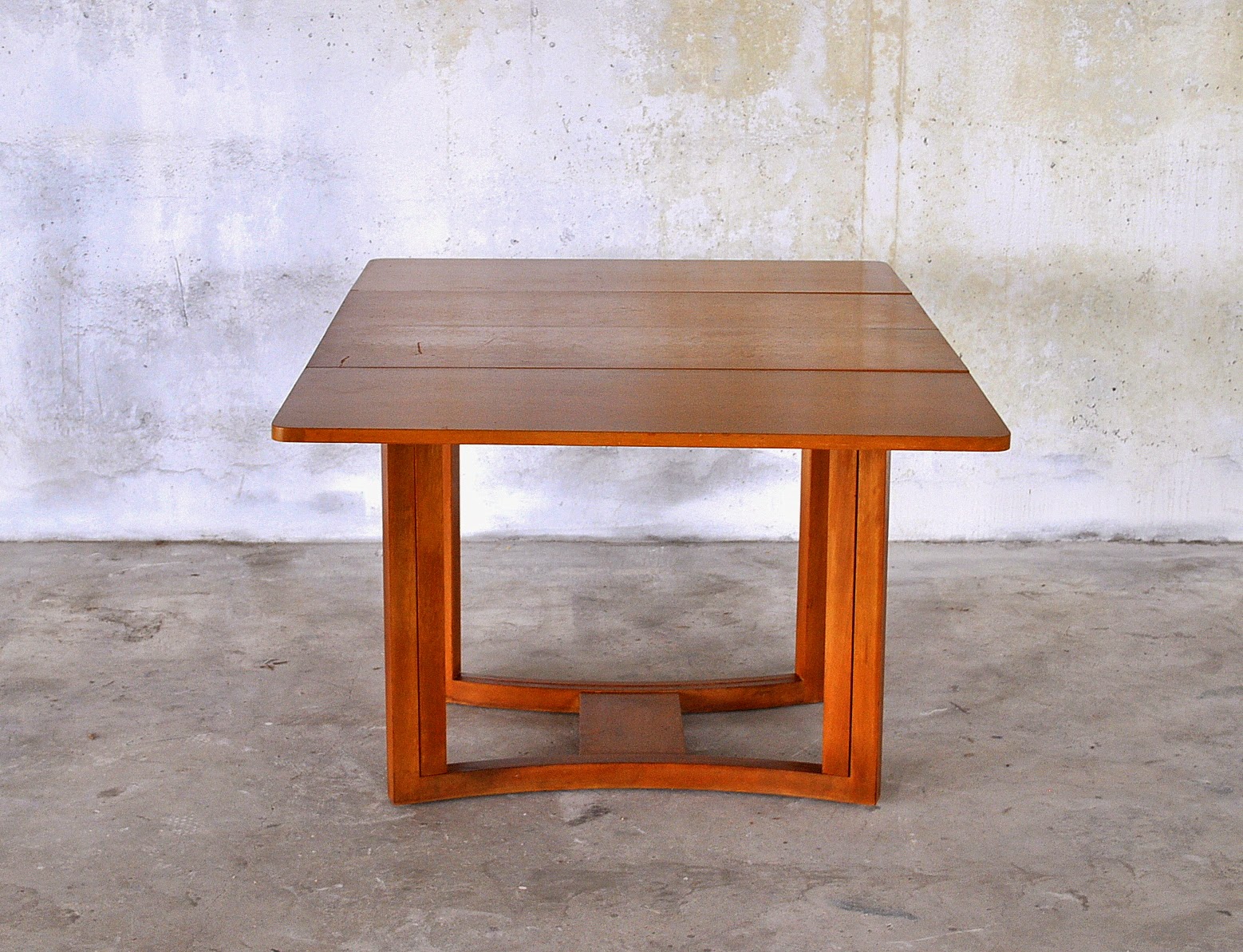 SELECT MODERN Rare Mid Century Modern Extension Drop Leaf Dining Table