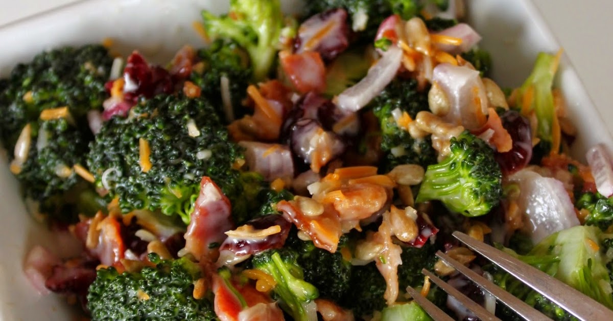 Six Little Chefs Broccoli Salad with Dried Cranberries