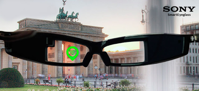 Sony SmartEyeGlass Smartglass ou óculos inteligentes Sony SmartEyeGlass Smartglass ou óculos inteligentes