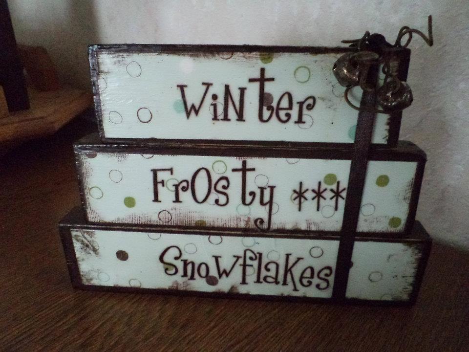 A Bit of Country Christmas Stacking Blocks