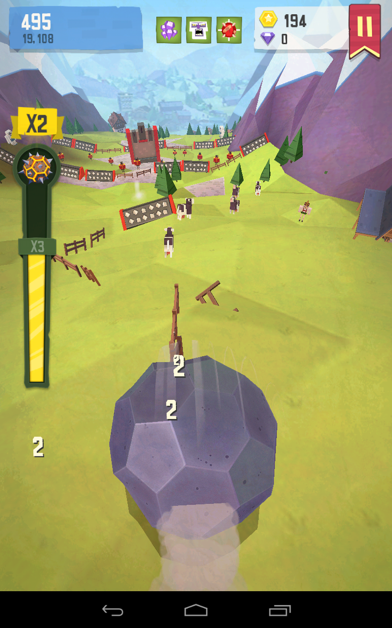 Giant boulder of death: It's all about destruction Giant boulder of death: It's all about destruction