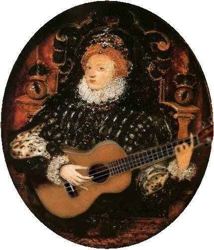 Renaissance ukulele player