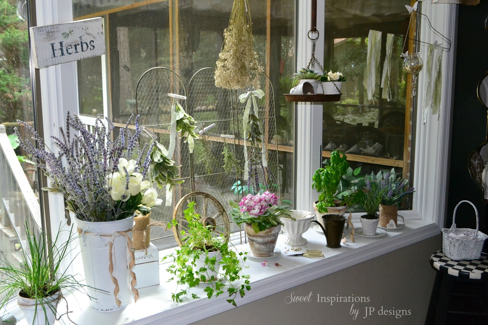 Sweet Inspirations by JP designs: My Kitchen Window Herb Garden
