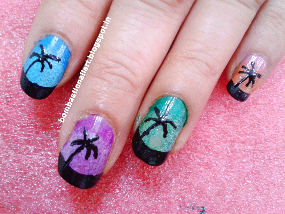 Beautiful Sponge Nail Art Tutorial Astic Sponge Nail Art