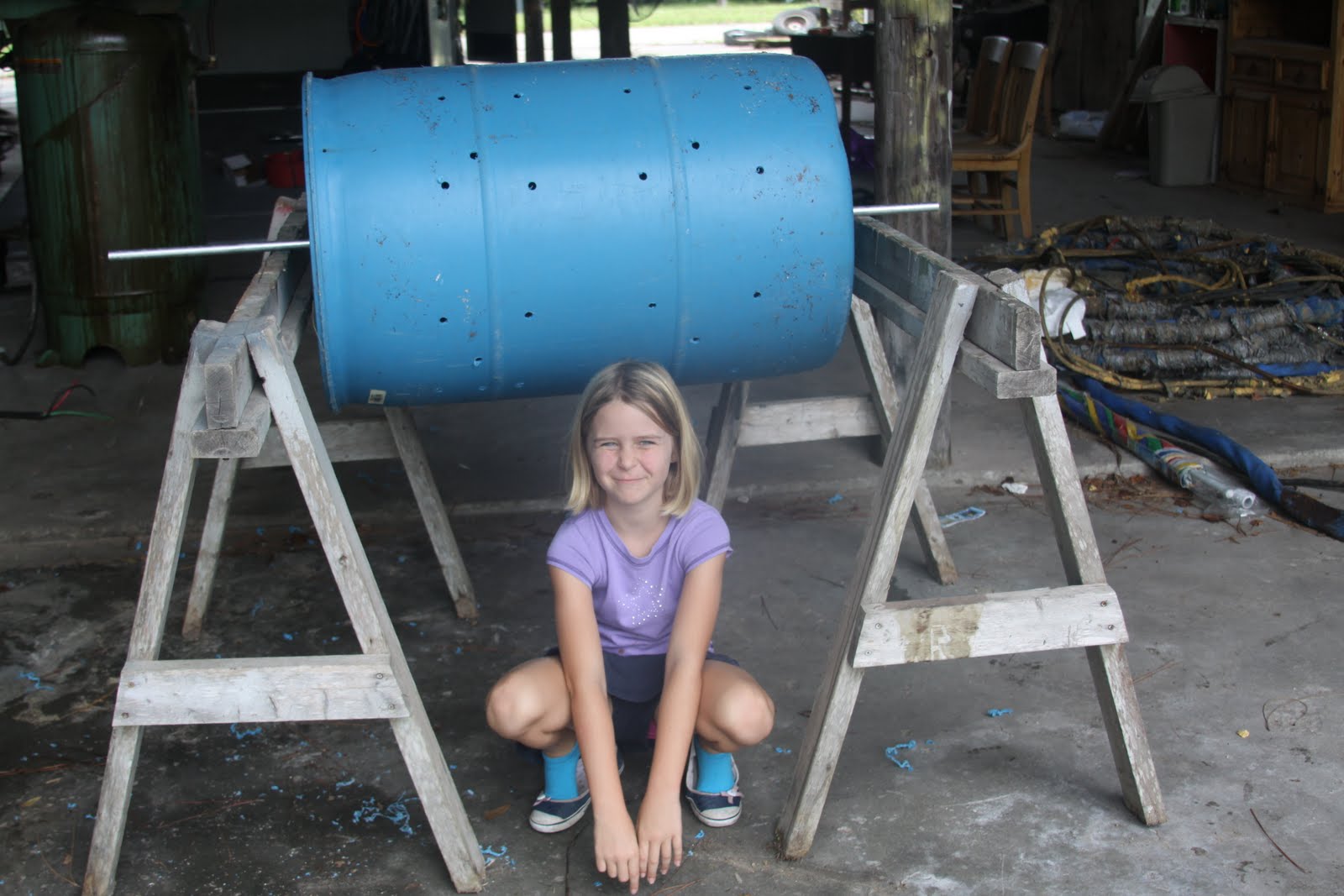 The Homemade Housewife Homemade Compost Tumbler