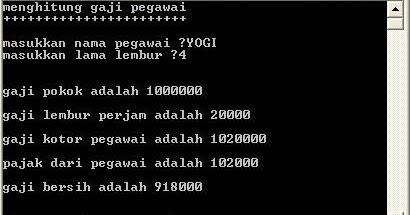 Contoh Program Looping Dev C++
