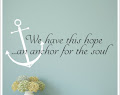 ANCHOR FOR MY HOPE