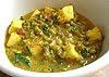 mung beans with paneer cheese