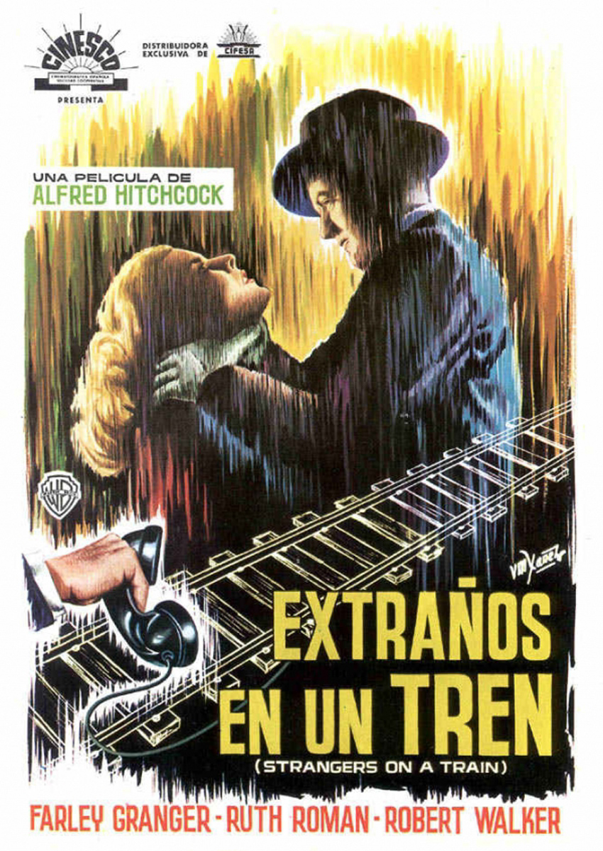MOVIE POSTERS STRANGERS ON A TRAIN (1951)