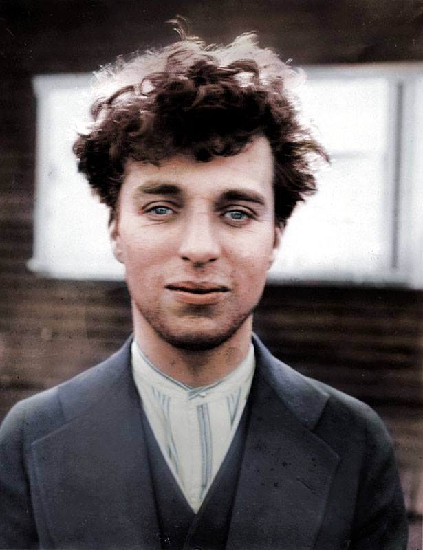 Charlie+Chaplin+at+27,+delicately+colori