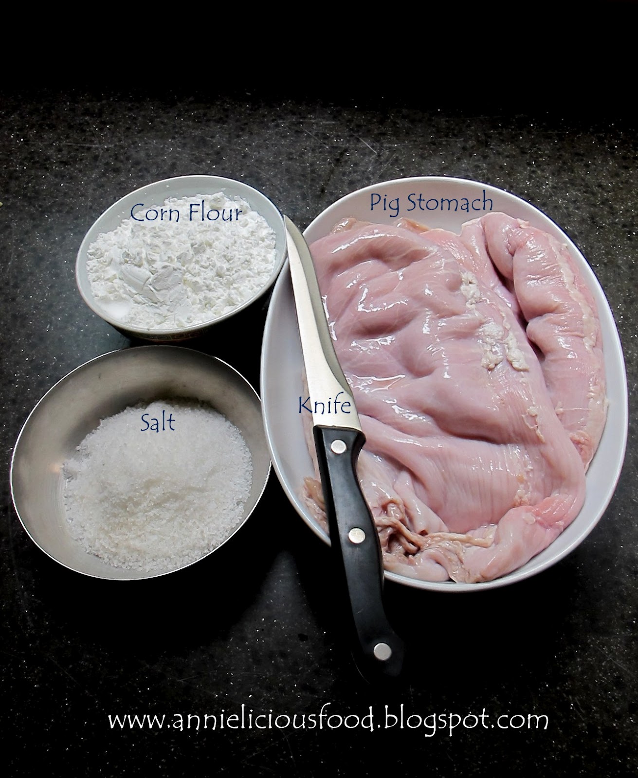 Annielicious Food How to wash and prepare pig stomach
