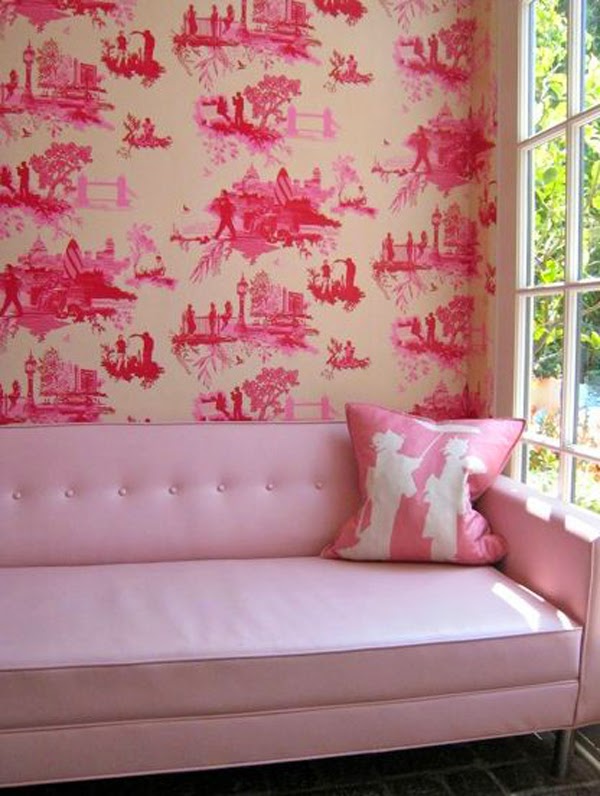 Shades of Pink and Red (or rooms that remind me Valentine's Day is near) Mimosa Lane