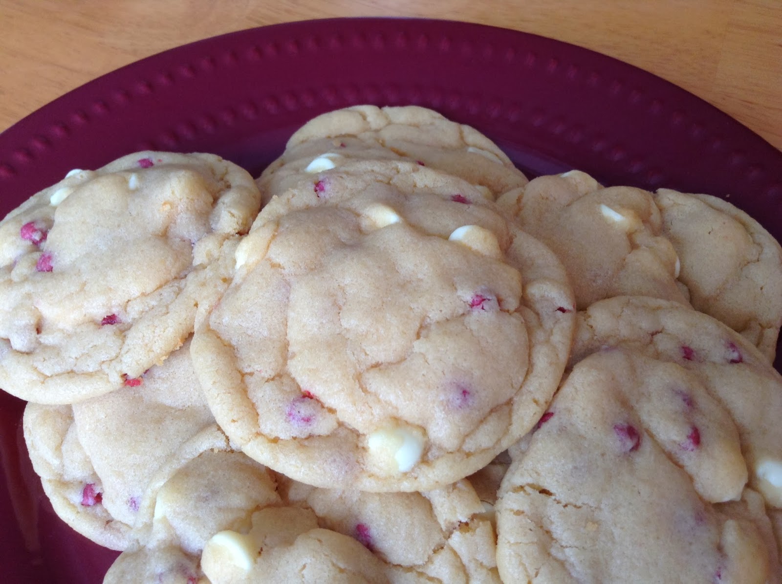 Laura's Baking Talent Raspberry Cheesecake Pudding Cookies