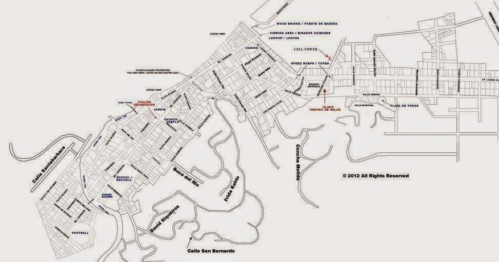 La Manzanilla on the Costalegre Map Two La Manzanilla